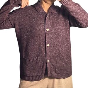Plum Eddie Bauer Cardigan Sweater